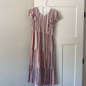 Maternity Midi multi colored dress